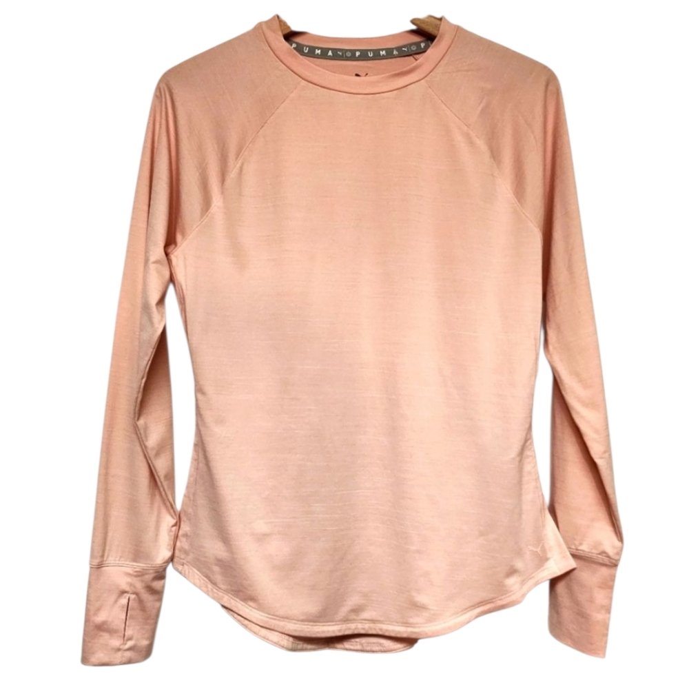 Puma Cloudspun Longsleeve In Heathered Pink